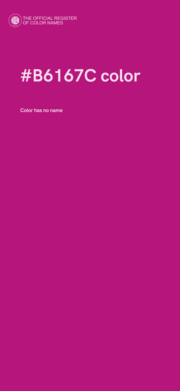 #B6167C color image
