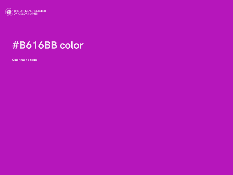 #B616BB color image