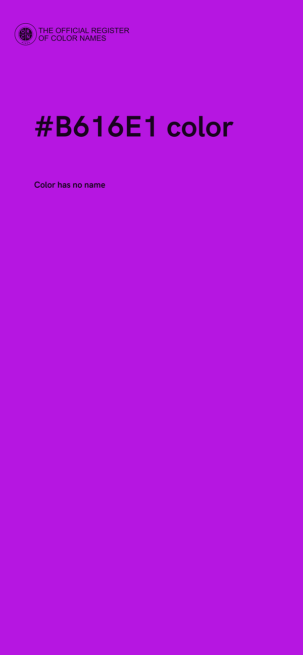 #B616E1 color image