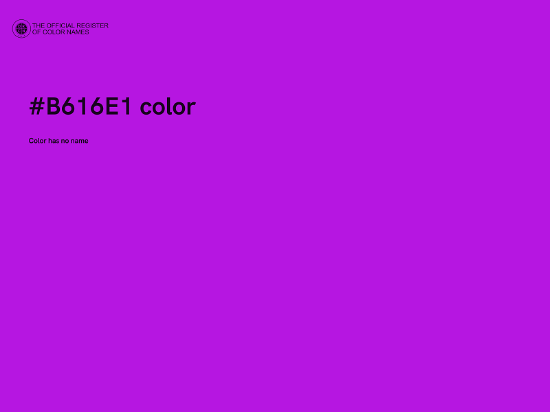 #B616E1 color image