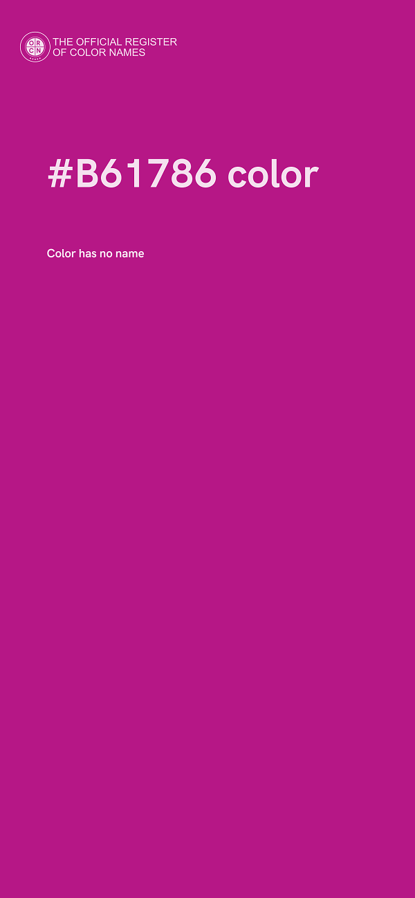 #B61786 color image