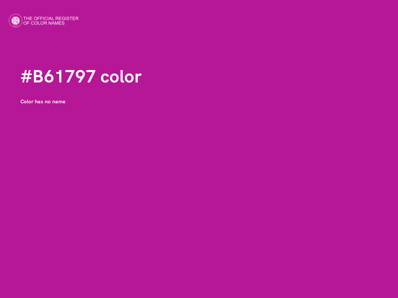 #B61797 color image