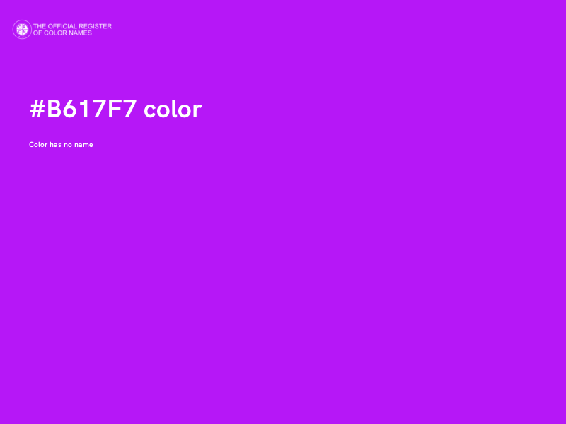 #B617F7 color image