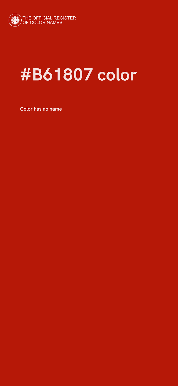 #B61807 color image