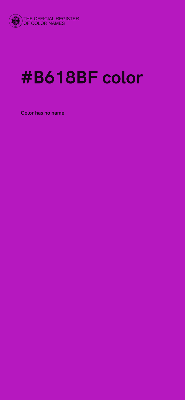 #B618BF color image