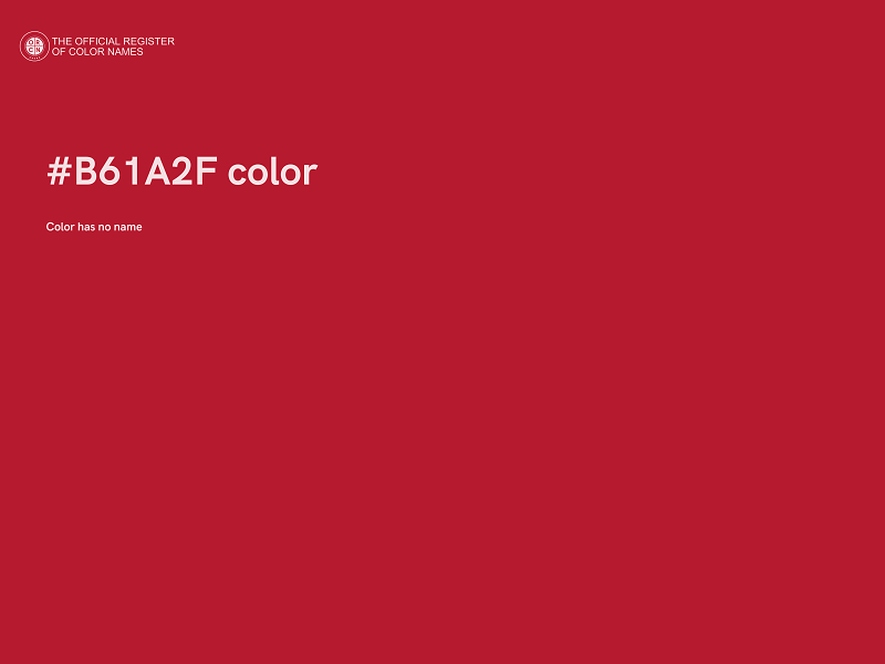 #B61A2F color image