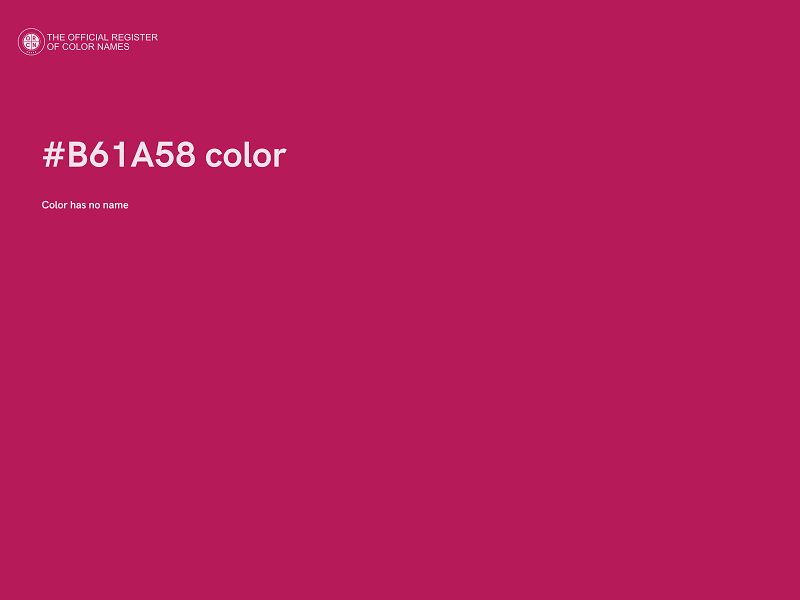 #B61A58 color image