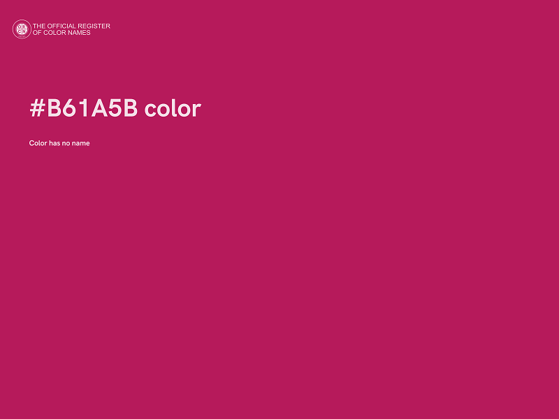 #B61A5B color image