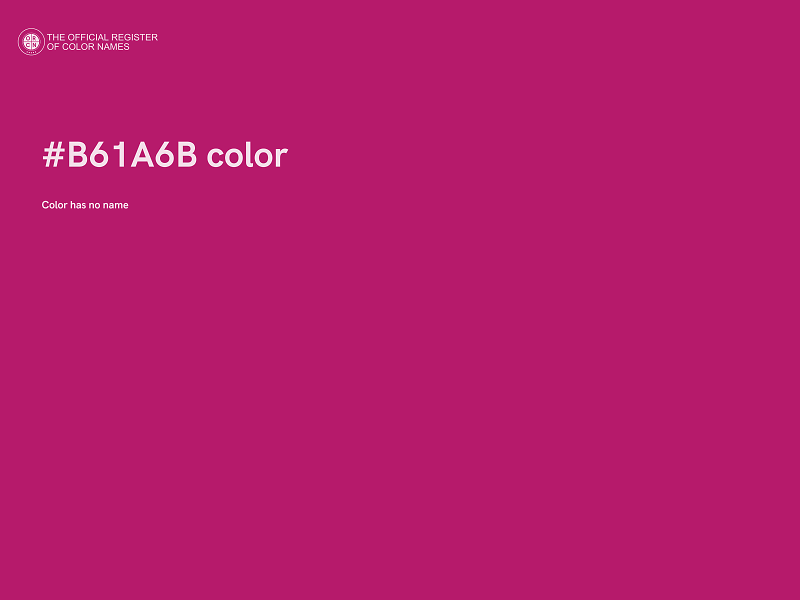 #B61A6B color image