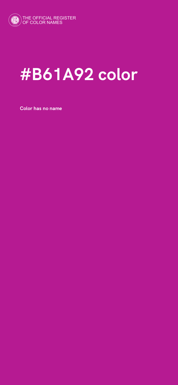 #B61A92 color image