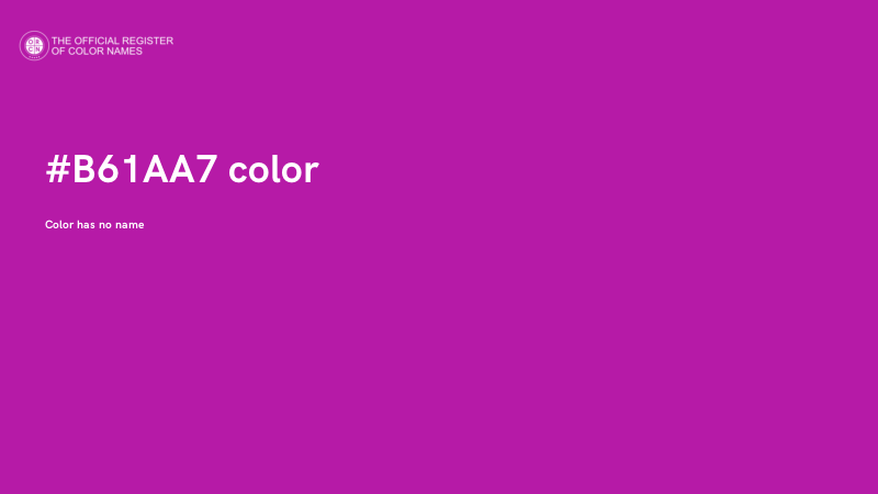 #B61AA7 color image