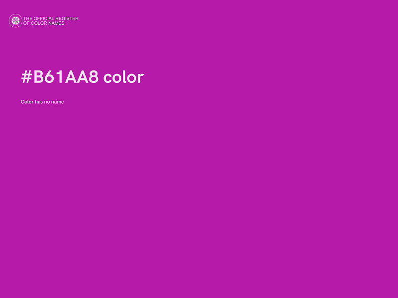 #B61AA8 color image