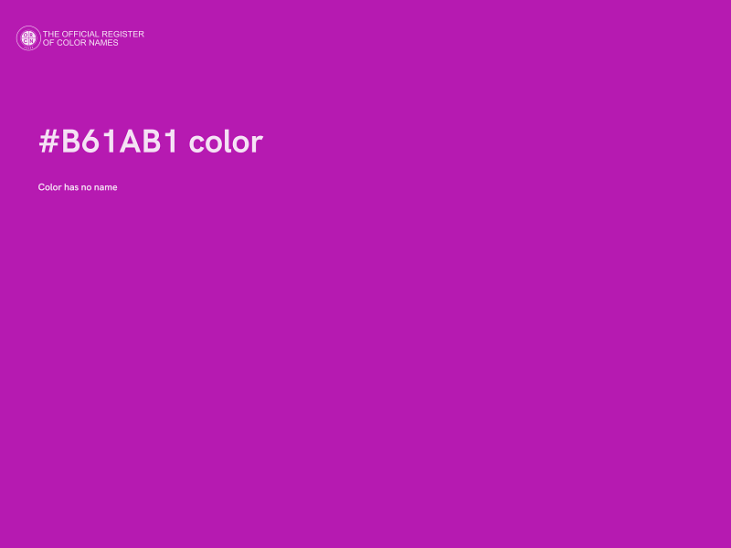 #B61AB1 color image