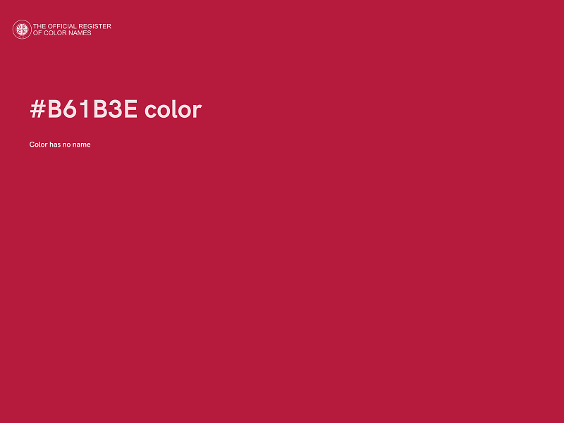 #B61B3E color image