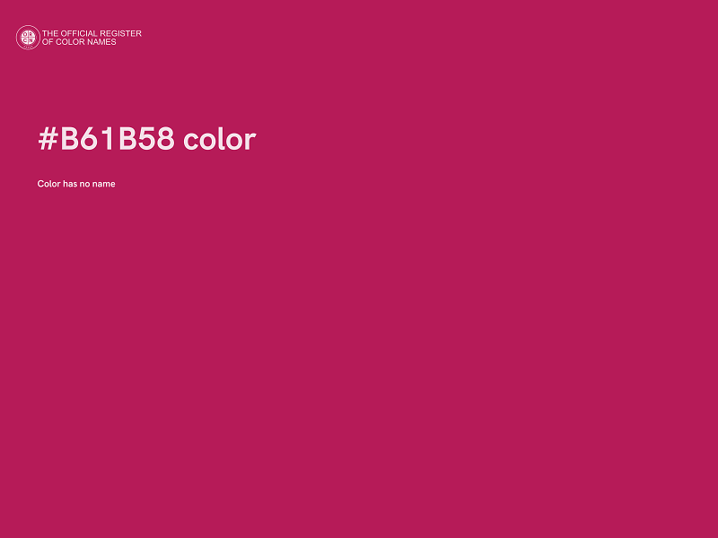 #B61B58 color image