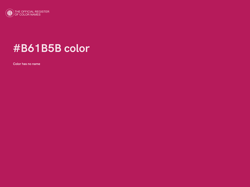 #B61B5B color image