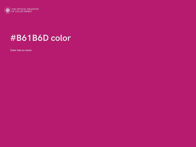 #B61B6D color image