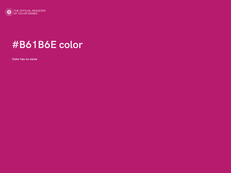 #B61B6E color image