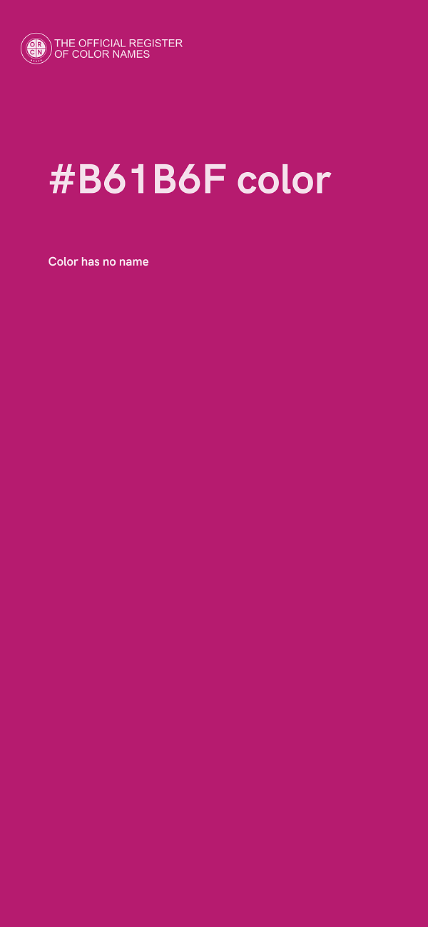 #B61B6F color image