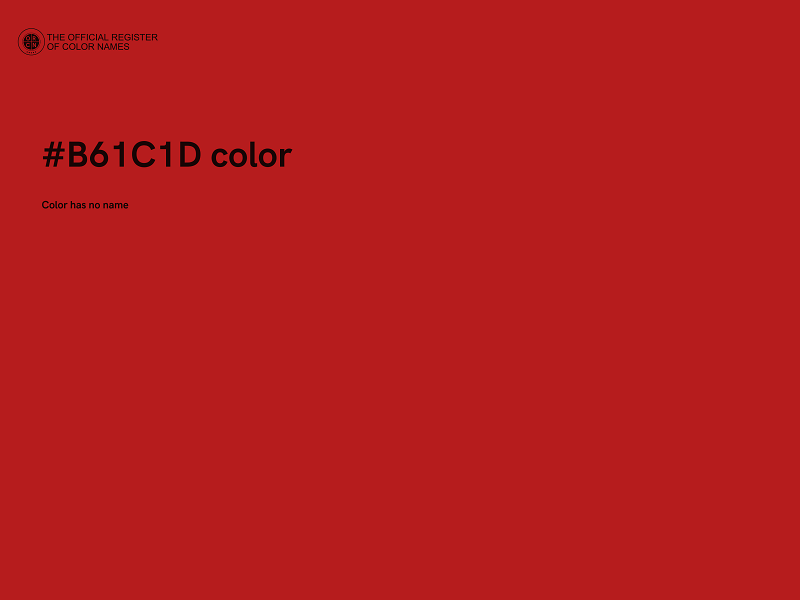 #B61C1D color image