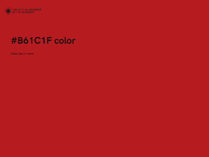 #B61C1F color image