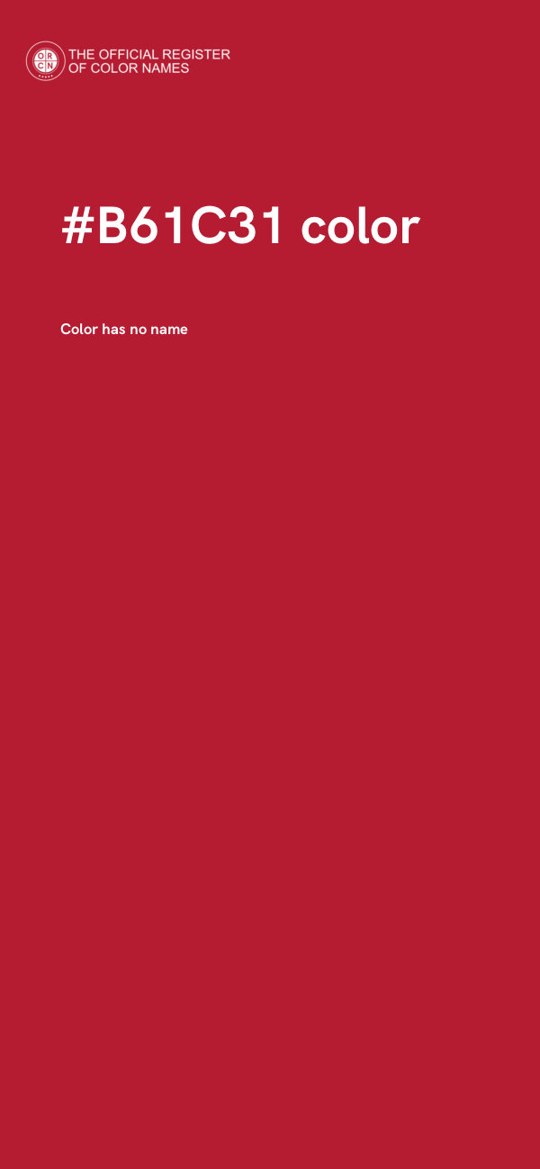 #B61C31 color image