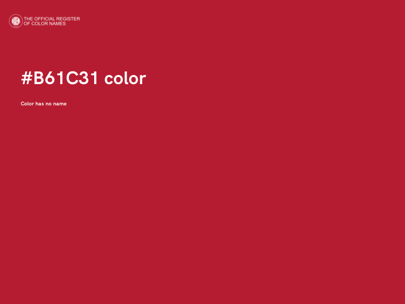 #B61C31 color image