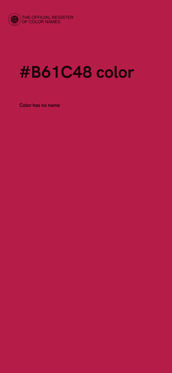 #B61C48 color image