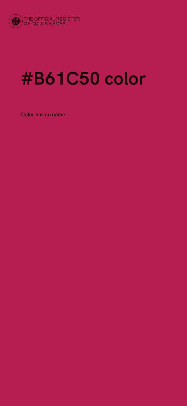 #B61C50 color image