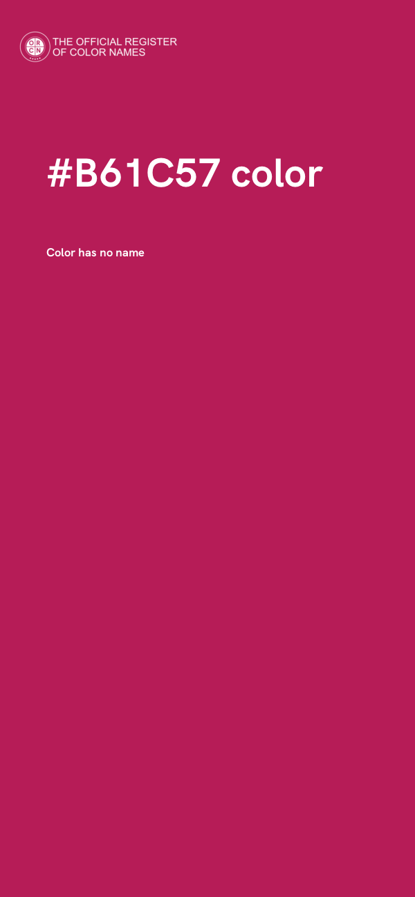 #B61C57 color image