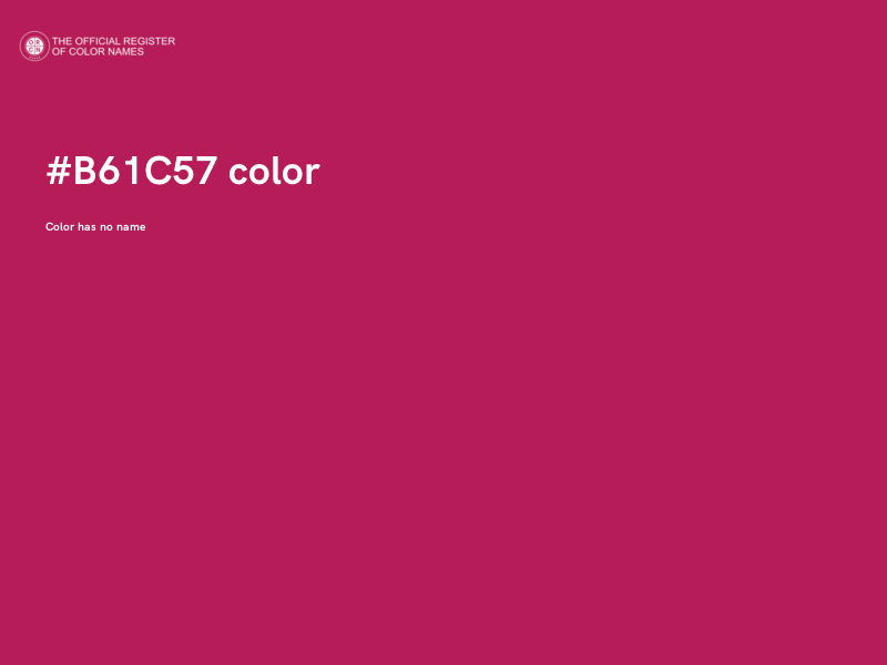 #B61C57 color image
