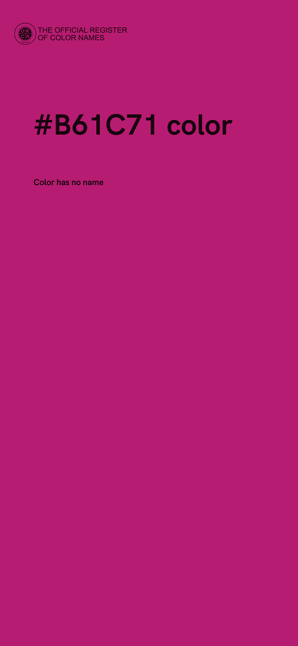 #B61C71 color image
