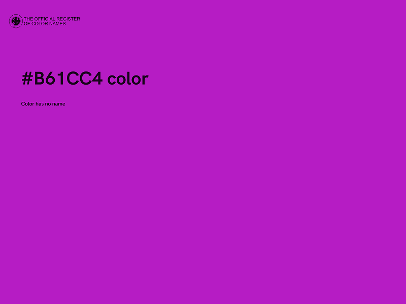 #B61CC4 color image