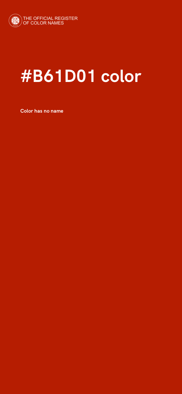 #B61D01 color image