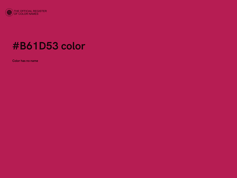 #B61D53 color image