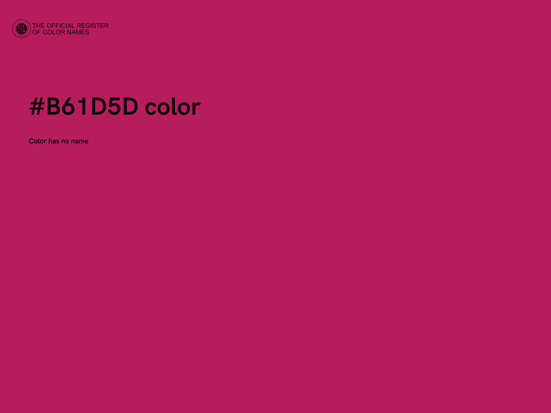 #B61D5D color image