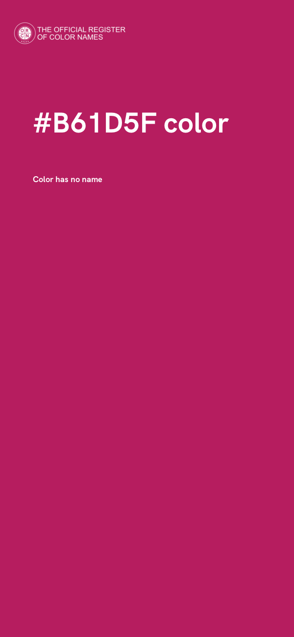 #B61D5F color image