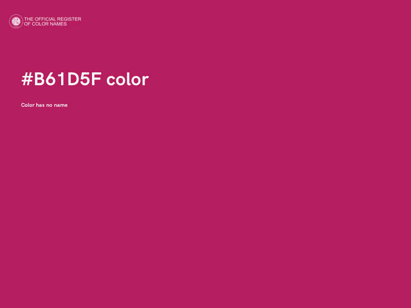#B61D5F color image