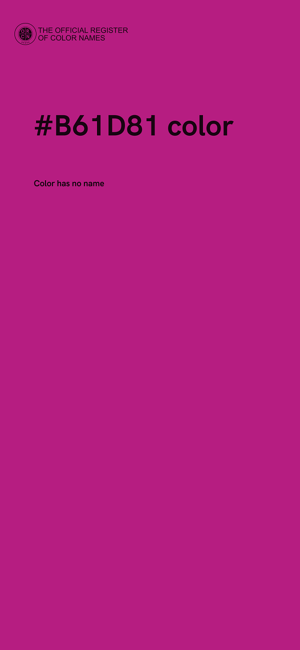 #B61D81 color image