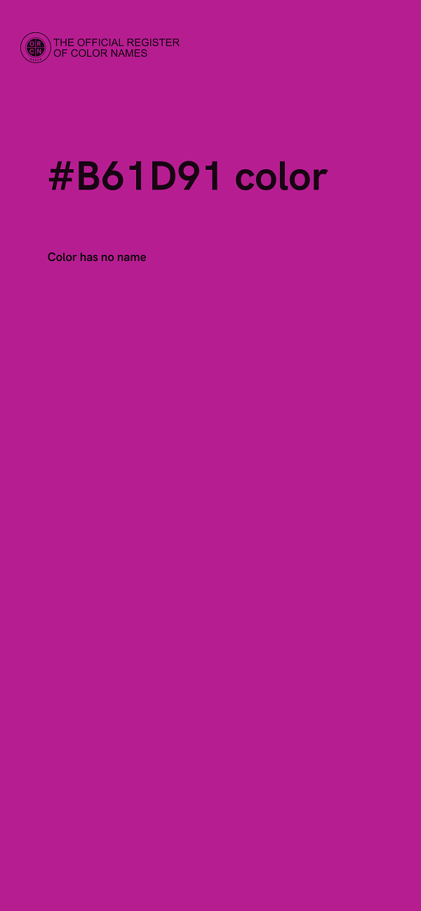 #B61D91 color image
