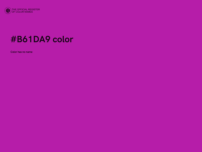 #B61DA9 color image