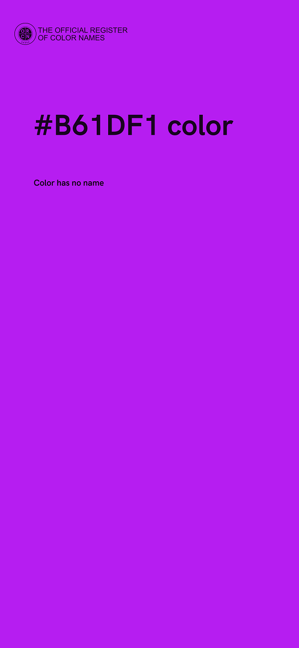 #B61DF1 color image