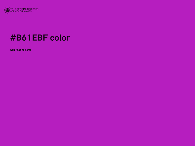 #B61EBF color image