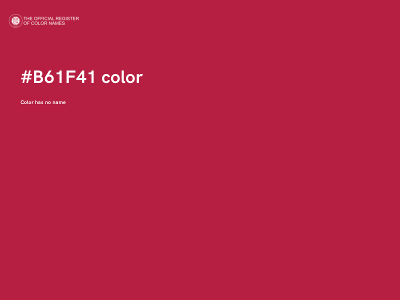#B61F41 color image