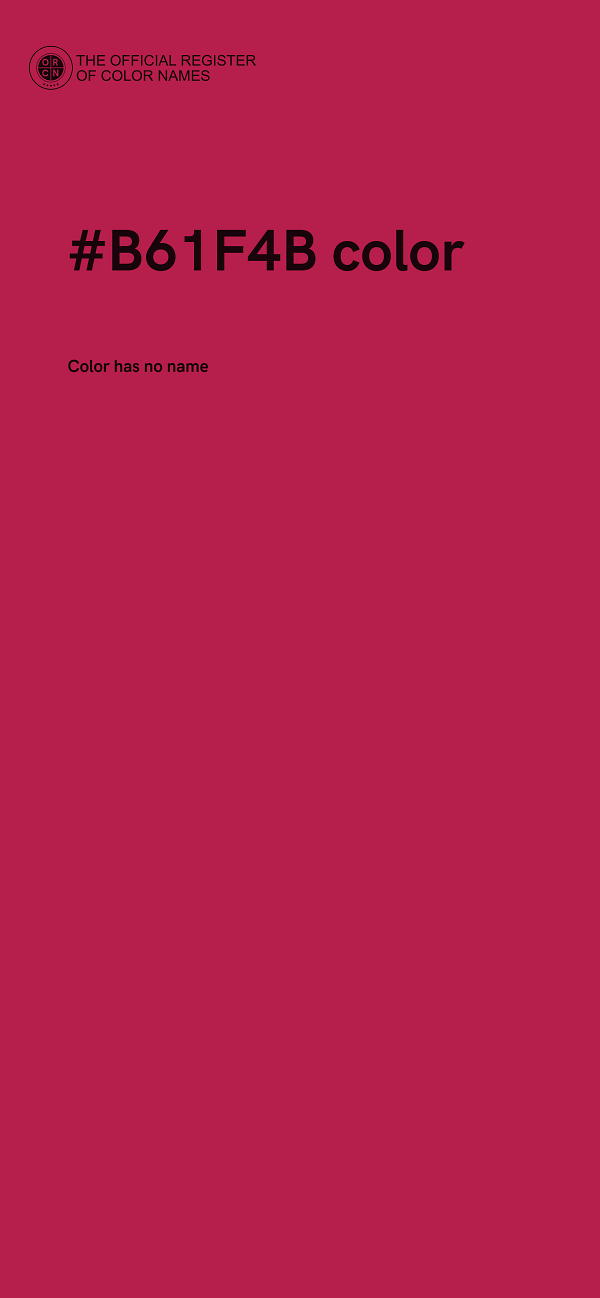 #B61F4B color image