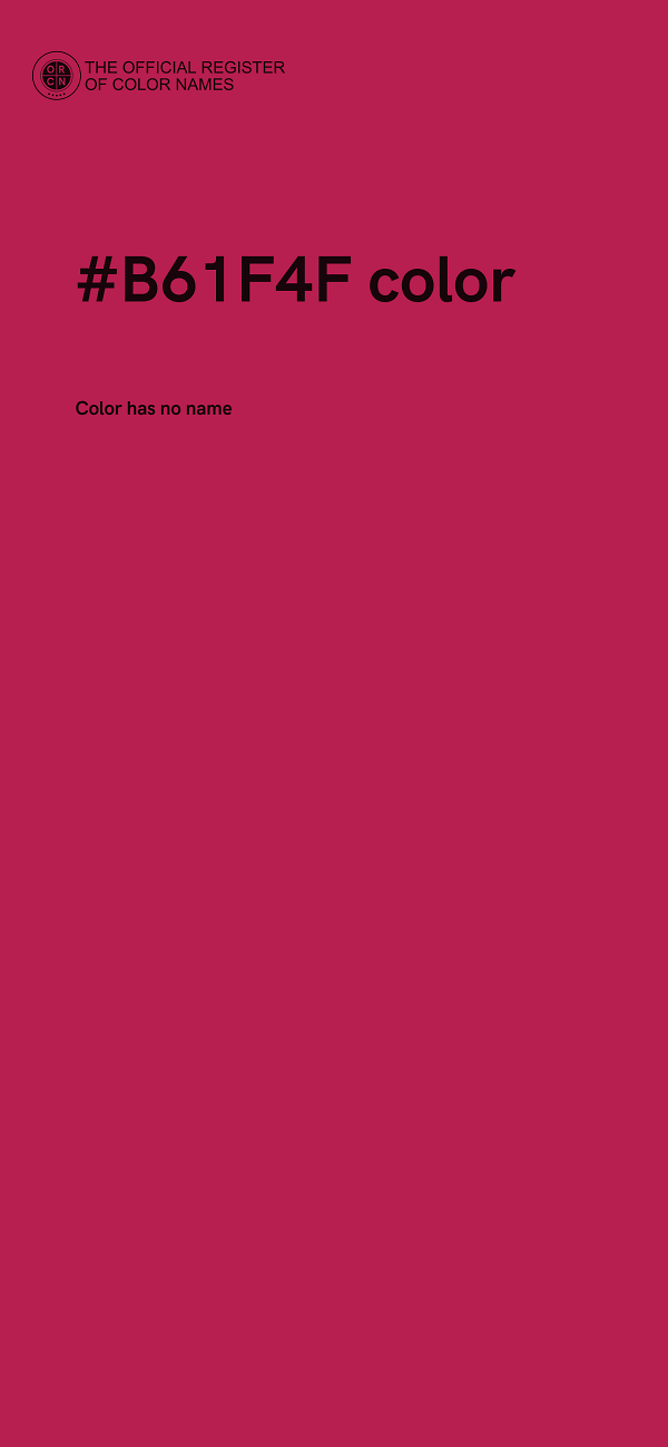 #B61F4F color image