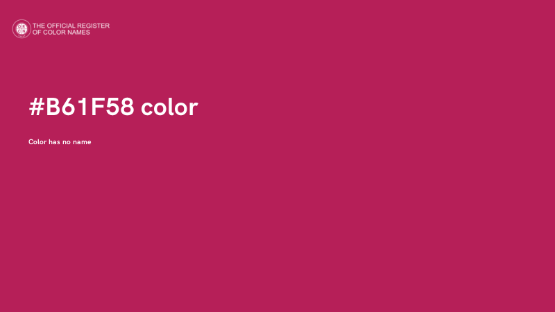 #B61F58 color image