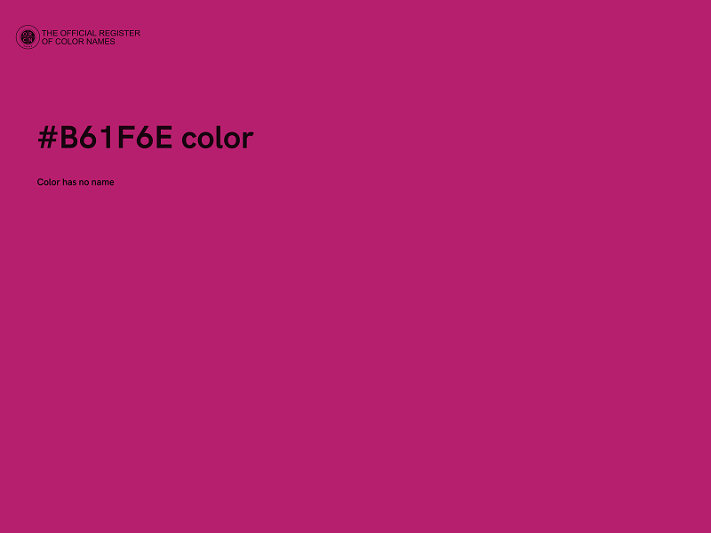 #B61F6E color image