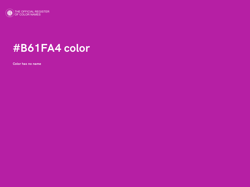 #B61FA4 color image