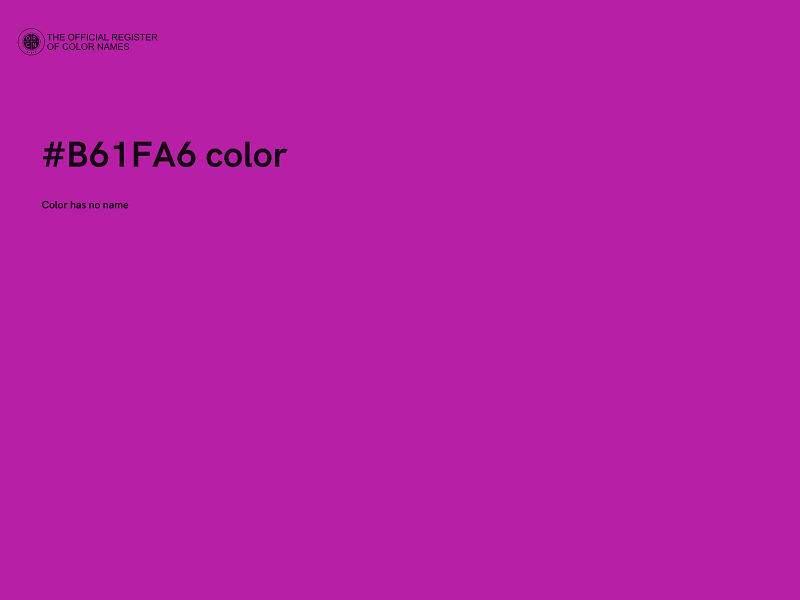 #B61FA6 color image